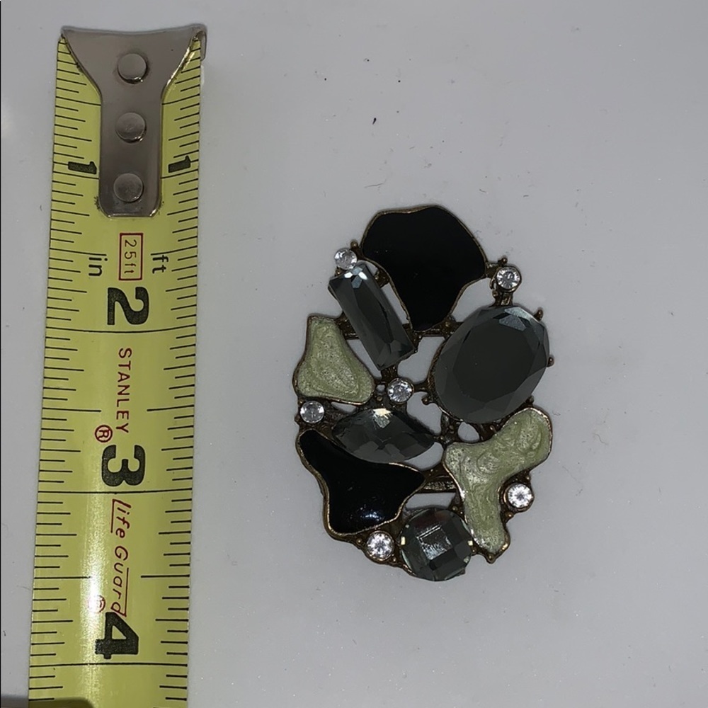 Very Vintage Rhinestone and Stone Pendant/Belt - Picture 5 of 5